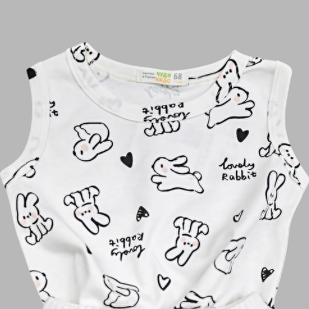 Комплект Lovely Rabbit Футболка и шорты Чуди Кидс 376125-11К молочный