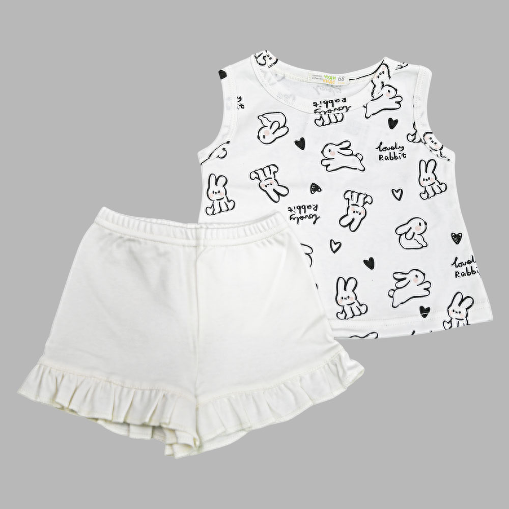 Комплект Lovely Rabbit Футболка и шорты Чуди Кидс 376125-11К молочный